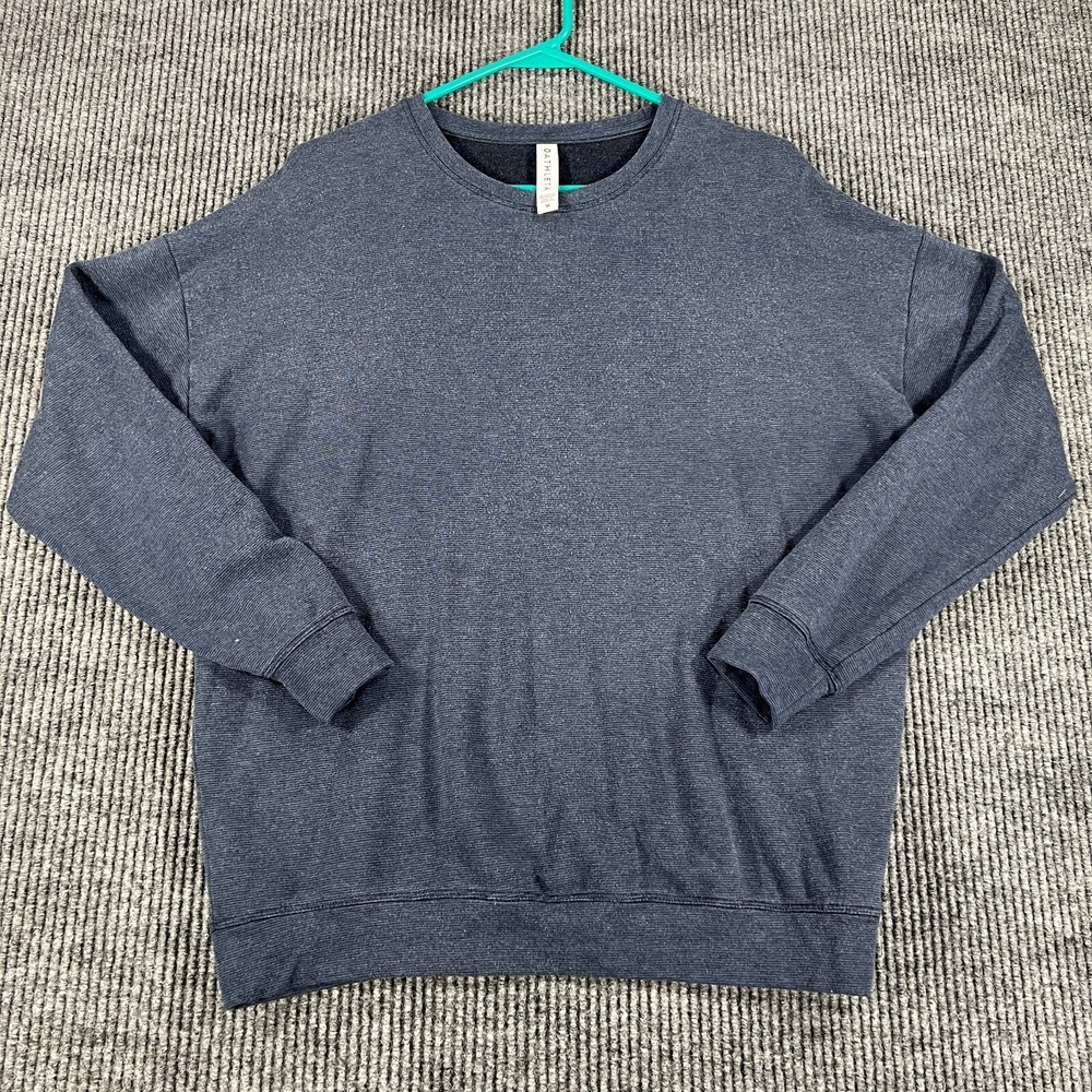 Athleta Sweatshirt Womens Medium Blue Long Sleeve Active Workout Casual Comfort